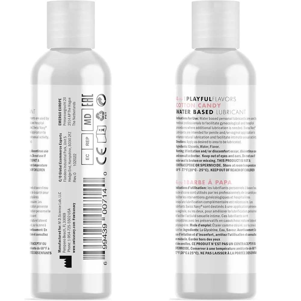 Swiss Navy 4 In 1 Playful Flavors Cotton Candy 1oz
