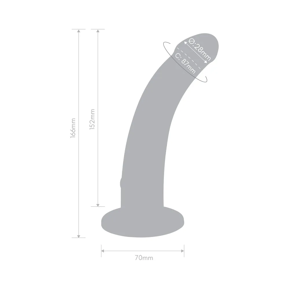 Together Tilt 6.5 in. Silicone Dildo and Harness Set Purple