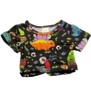 Trick or Treat Dino Black Stuffie Shirt
