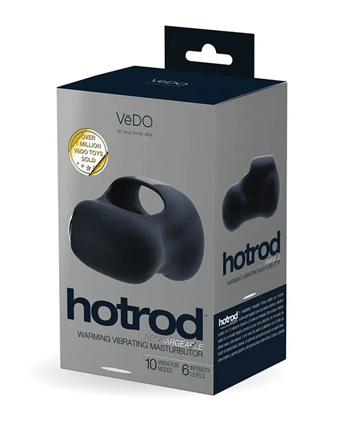 VeDO Hot Rod Rechargeable Warming Masturbator - Just Black