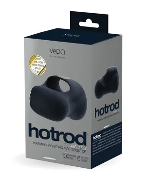 VeDO Hot Rod Rechargeable Warming Masturbator - Just Black