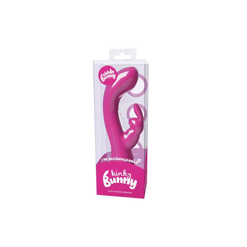 VeDO Kinky Bunny Rechargeable Rabbit Vibrator - Must Have Magenta